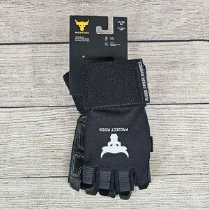 Under Armour Mens Project Rock Training Gloves Leather Weightlifting Size XL NEW